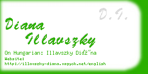 diana illavszky business card